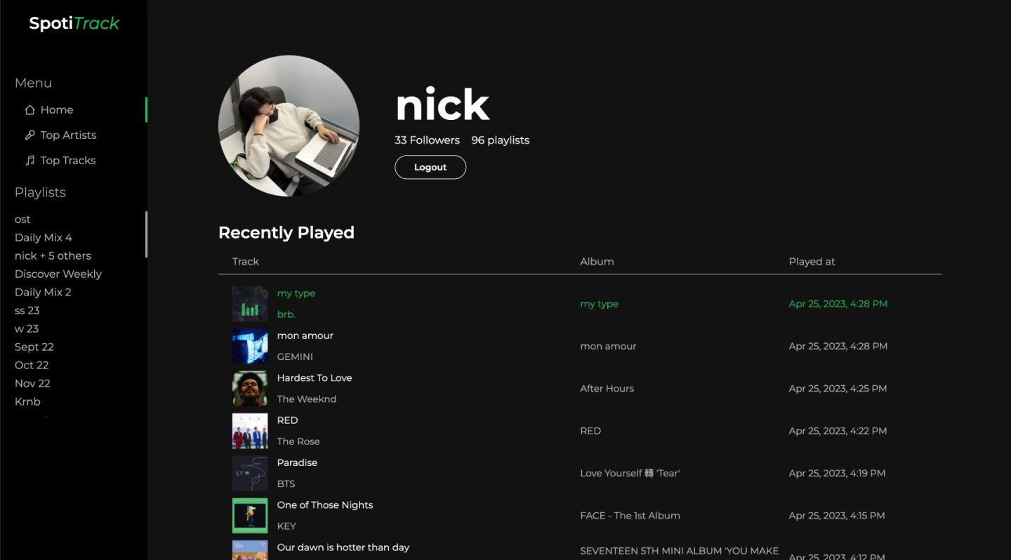 SpotiTrack